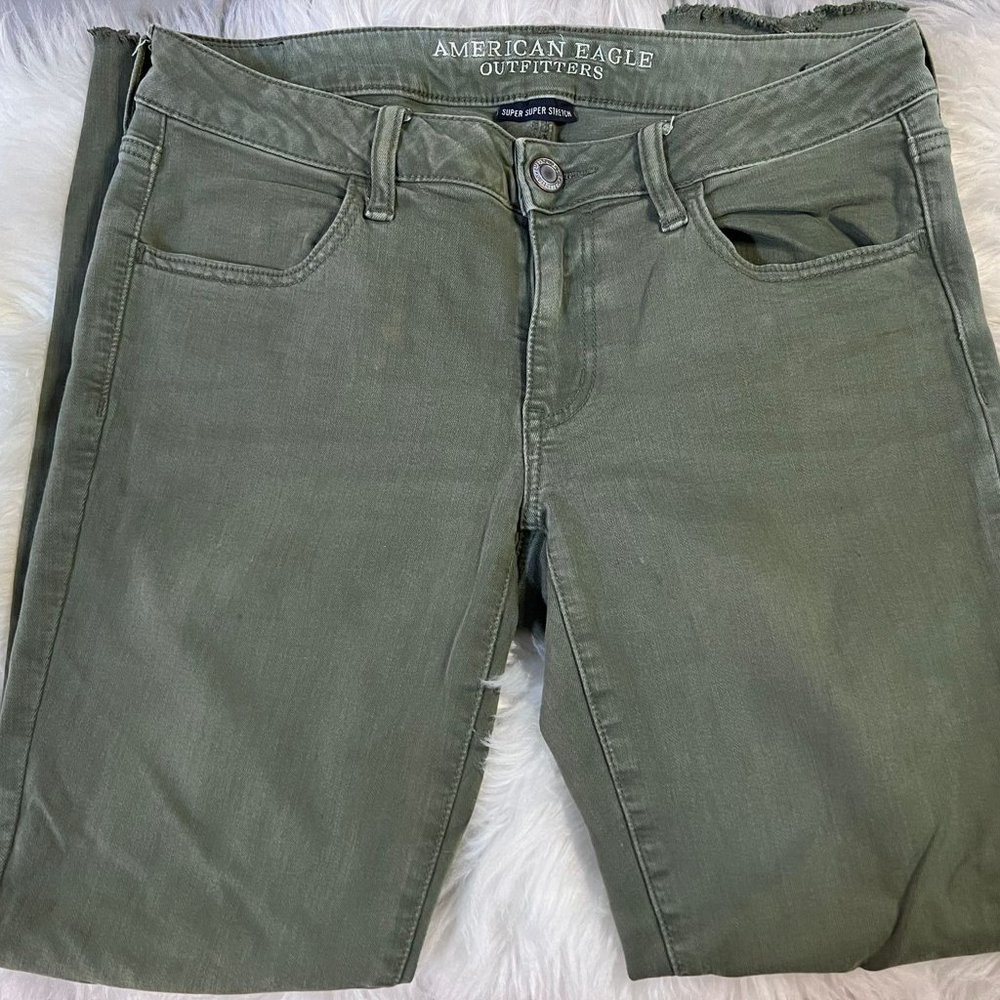 Mahón super stretch verde